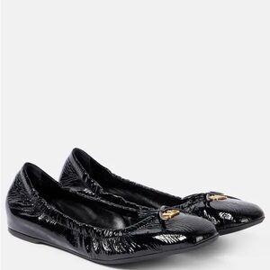 Valentino Garavani Black Patent Leather Flats